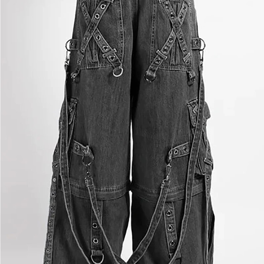 Tripp NYC Black Denim Fog Wash Pants - Picture 2 of 8